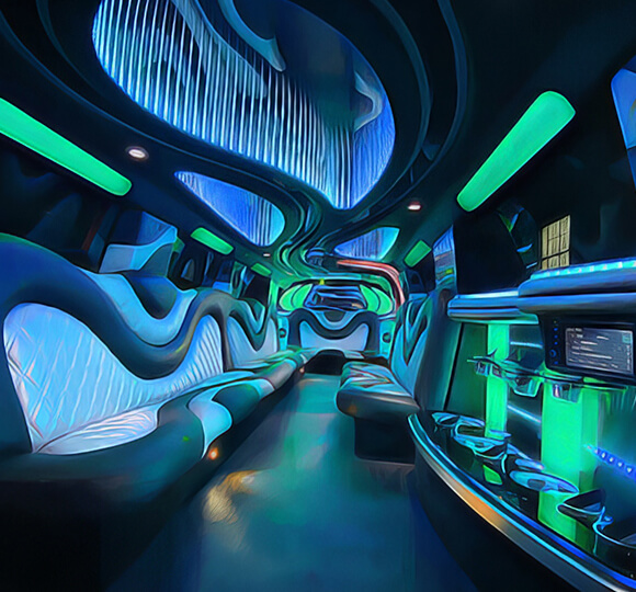 12-passenger limo service