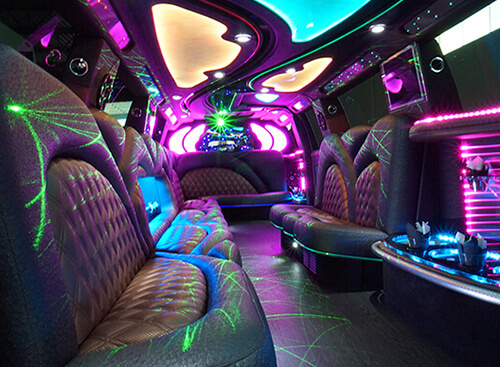 inside a limo party