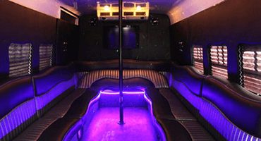 Black Party Bus Interior