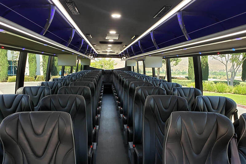 Houston charter bus interior